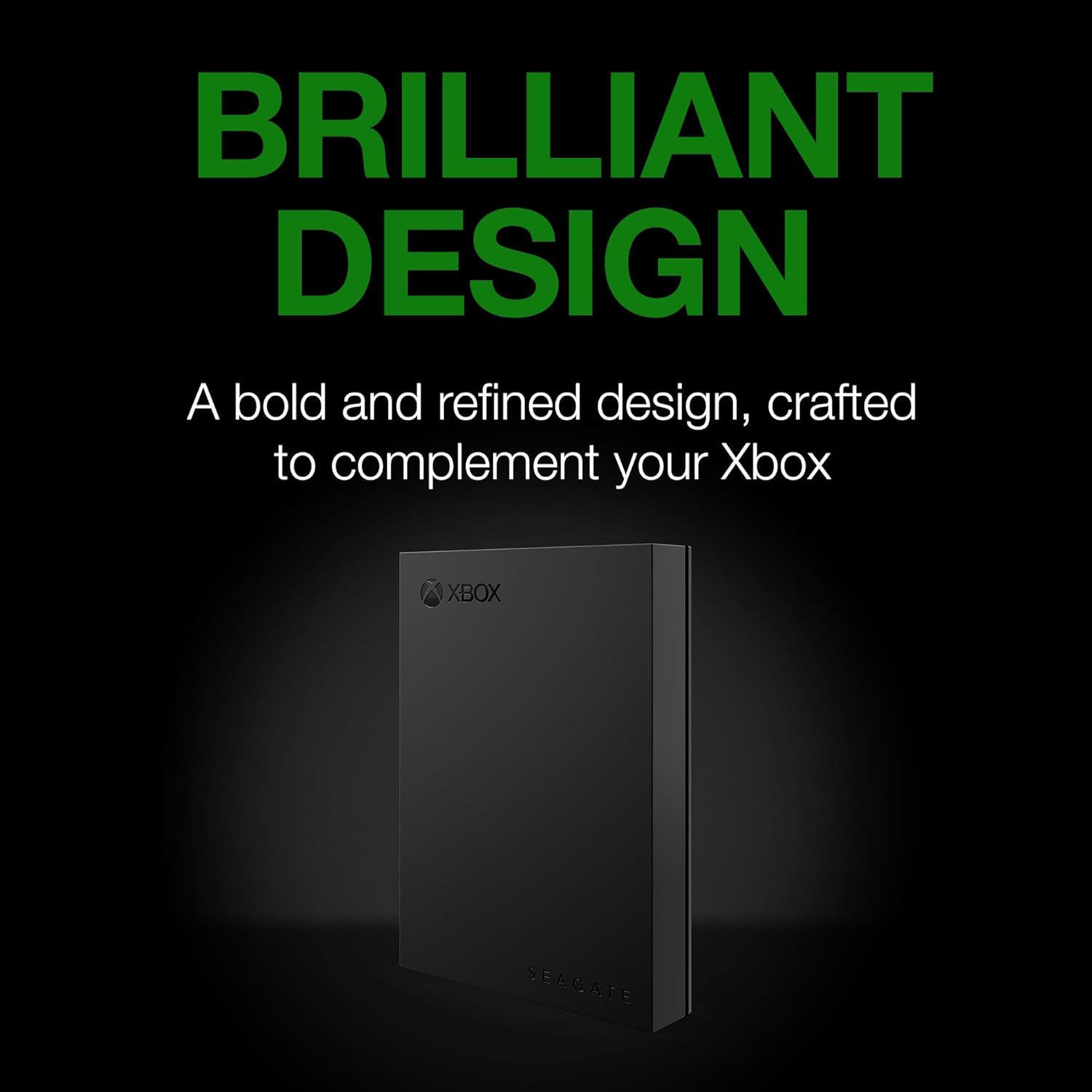 Seagate Game Drive for Xbox 5 TB External Hard Drive Portable HDD - USB 3.2 Gen 1, Black with Built-in Green LED bar, Xbox Certified, 3 Year Rescue Services(STKX5000403) - Image 4
