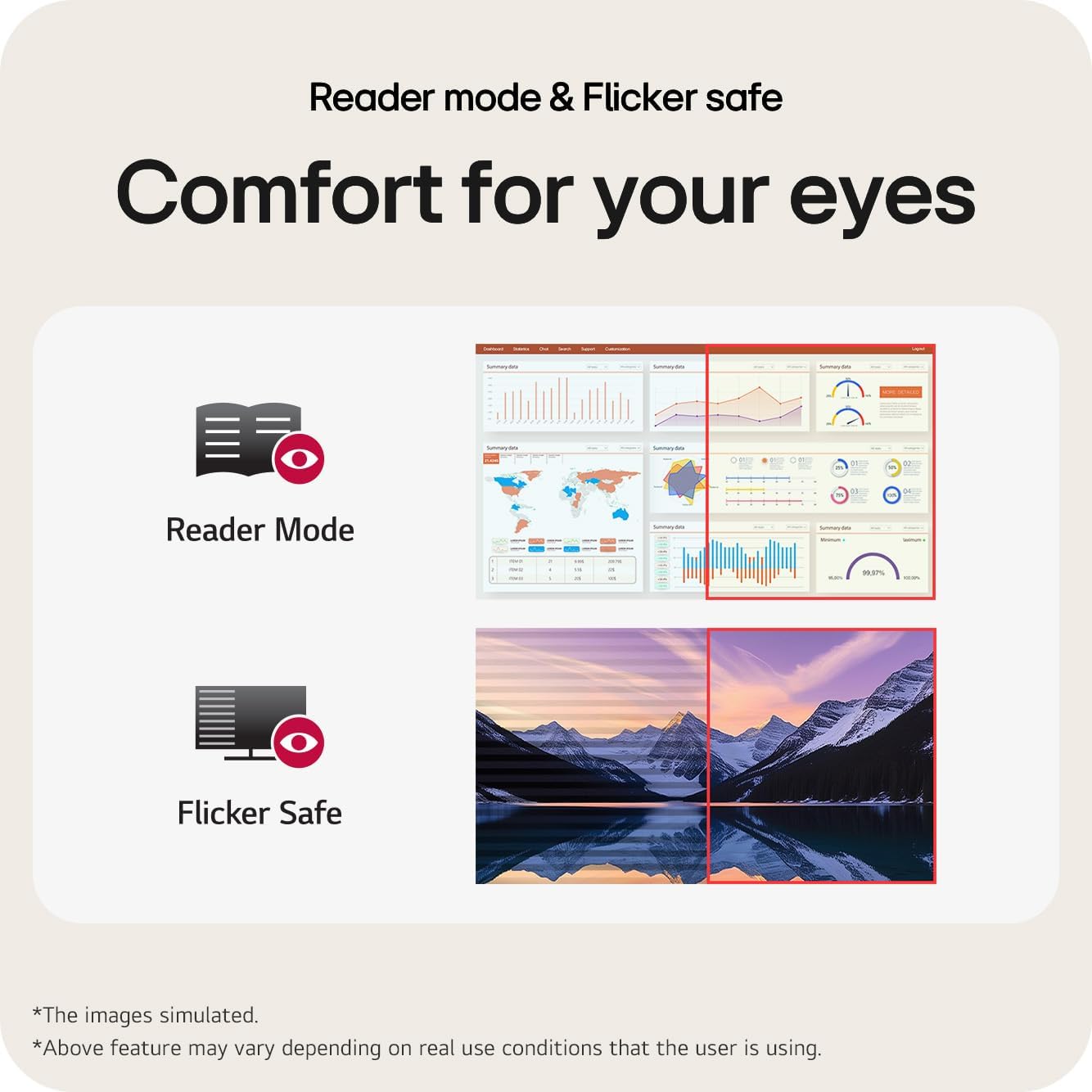 LG 24U411A-B 24-inch Full HD (1920 x 1080) IPS Computer Monitor, 120Hz, HDR10, Reader Mode, Flicker Safe, HDMI, Slim Stand Base, Black - Image 8