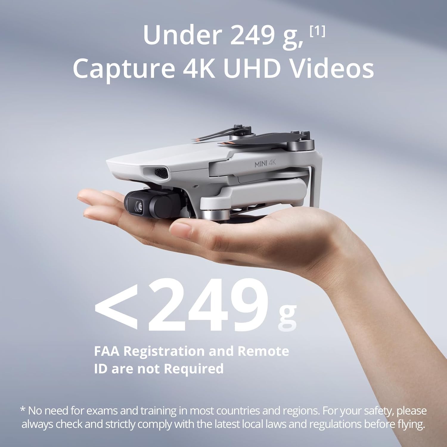 DJI Mini 4K, Drone with 4K UHD Camera for Adults, Under 249 g, 3-Axis Gimbal Stabilization, 10km Video Transmission, Auto Return, Wind Resistance, 1 Battery for 31-Min Max Flight Time, Intelligent Flight - Image 2