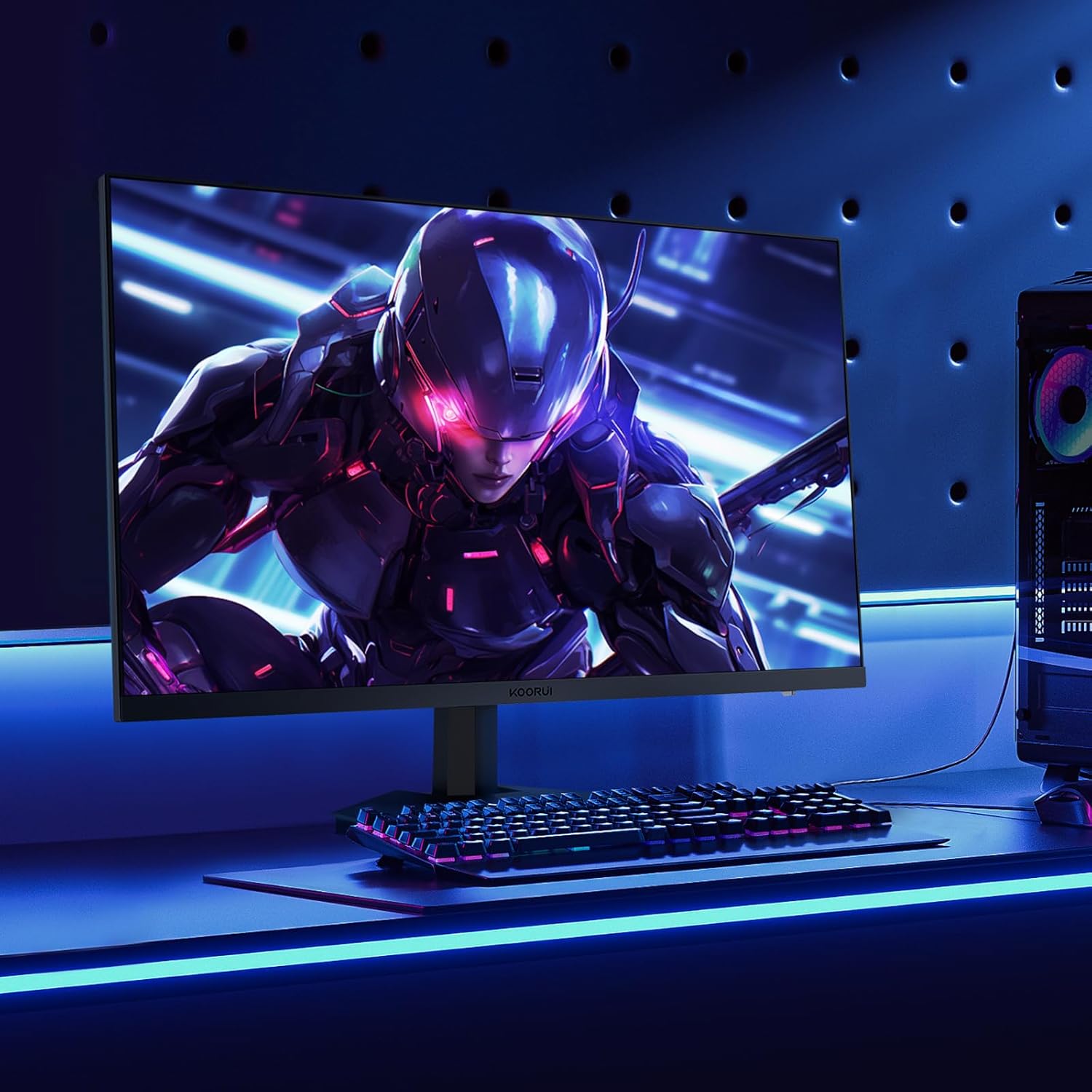 KOORUI GN02 27-inch 240Hz Gaming Monitor, 1ms FHD 1080p, G-SYNC and FreeSync Premium, HDMI 2.0/DP 1.4, Xbox PS5 Switch Ready, VESA, Tilt, Black - Image 10