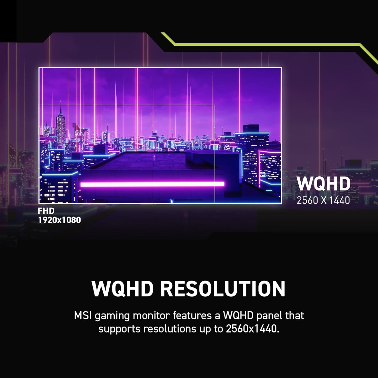 MSI MAG 275QF 27-inch 2K Gaming Monitor, 2560 x 1440 (UHD), 0.5ms Response Time, 180Hz, HDR Ready, HDMI, DP Port, Tilt Adjustable - Image 5