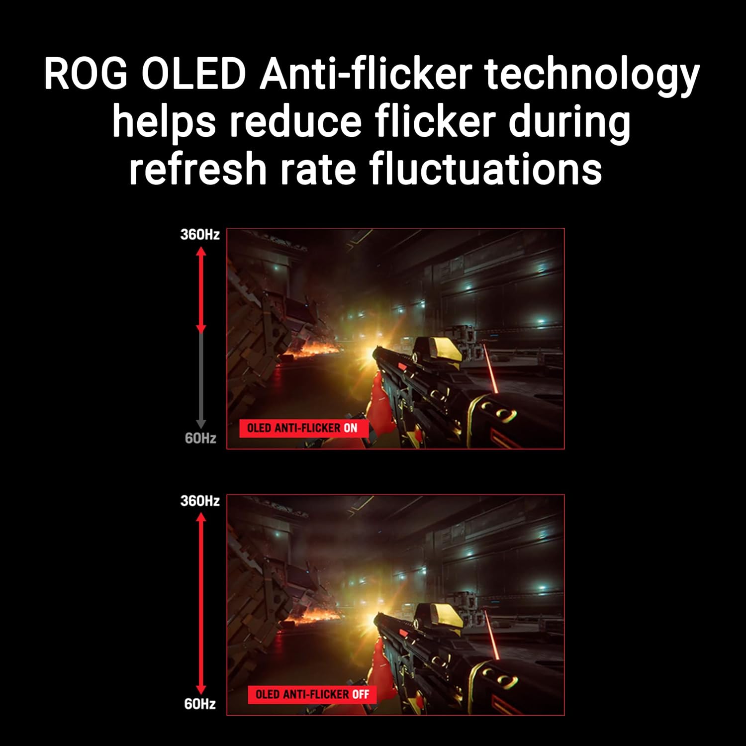 ASUS ROG Strix 26.5” 1440P QD-OLED Gaming Monitor (XG27ACDNG) -QHD (2560x1440), 360Hz, 0.03ms, Custom Heatsink, OLED Care+, G-SYNC Compatible, 99% DCI-P3, DisplayWidget, AI Gaming, 3yr Warranty - Image 4