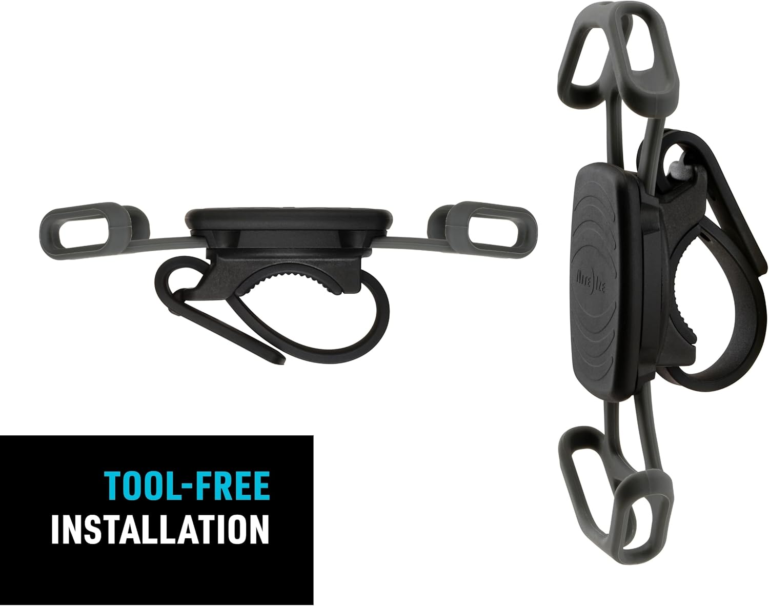 Nite Ize Wraptor Rotating Smartphone Bar Mount - Cell Phone Mount for Bikes, Strollers & More - Easy-to-Use & Adjustable Phone Accessories - Grey - Image 8