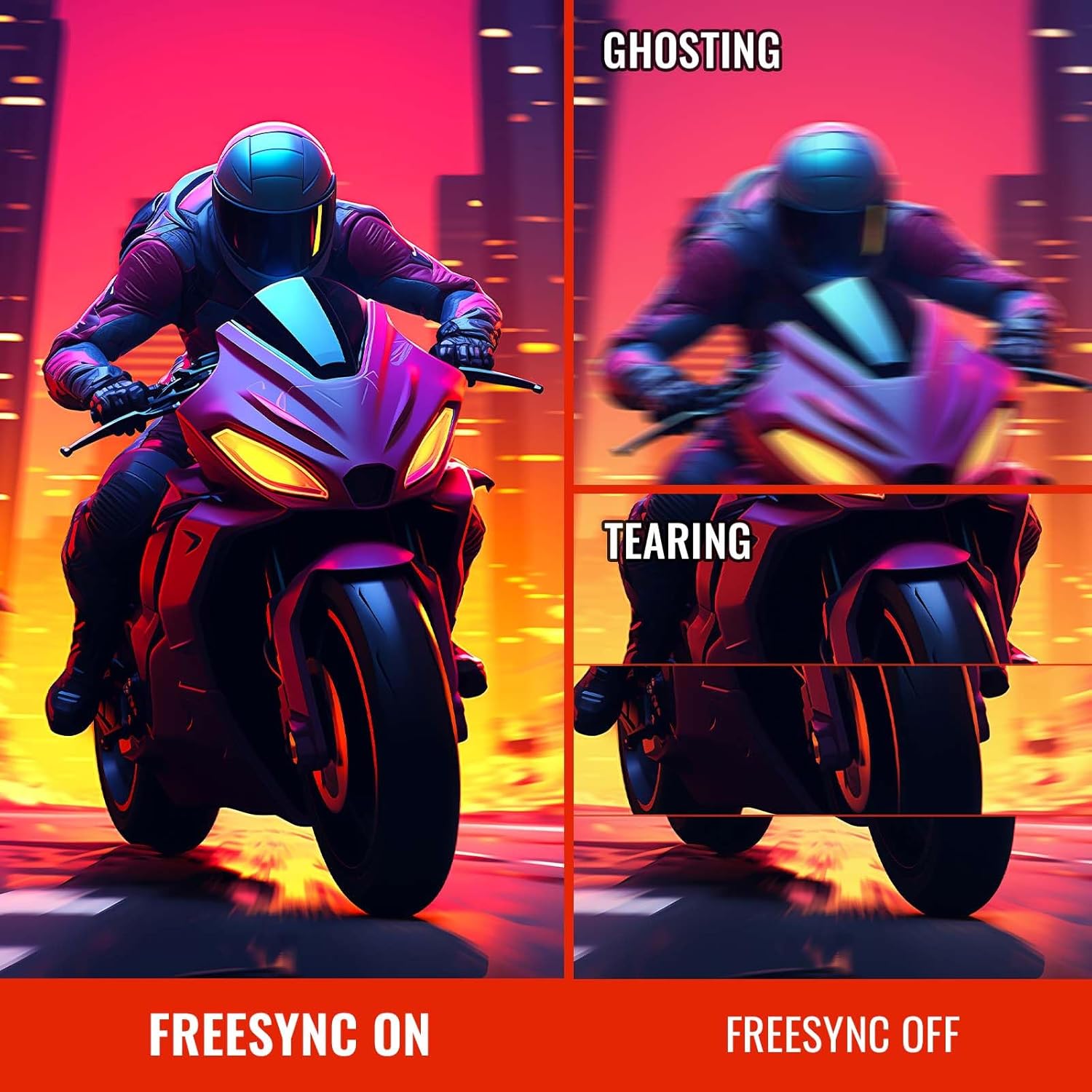 SANSUI 24 Inch Gaming Monitor 200Hz 1Ms FreeSync HDR 110% sRGB FHD 1080P Computer Monitor HDMI DP Ports Eye Care Frameless VESA Mount Cable Management (ES-G24F4L, HDMI Cable Included) - Image 4