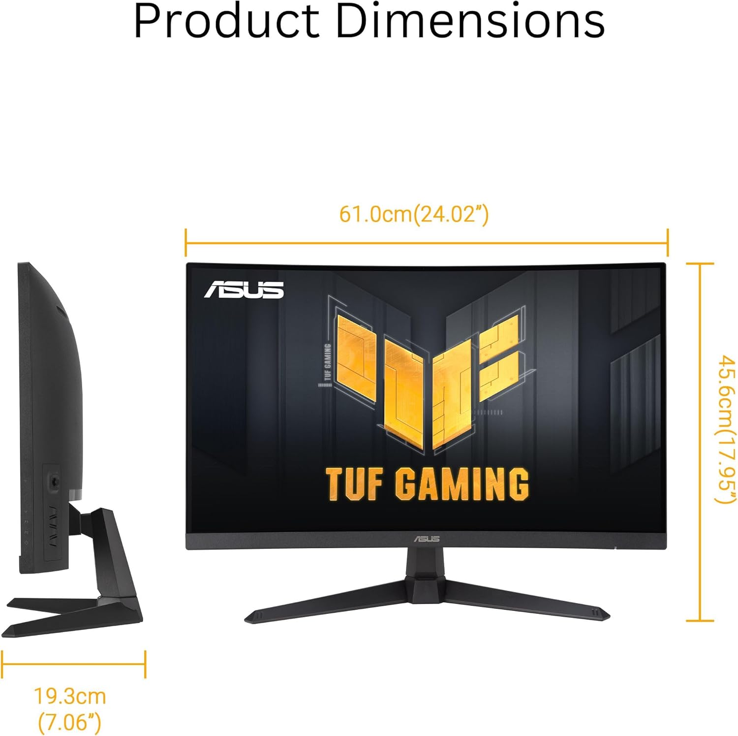 ASUS TUF Gaming 27” 1080P Curved Monitor (VG27VQM1B) – Full HD, 1500R, 280Hz, 1ms, Extreme Low Motion Blur, FreeSync Premium, Shadow Boost, Eye Care, 90% DCI-P3, DisplayWidget Center, 3 yr Warranty - Image 7