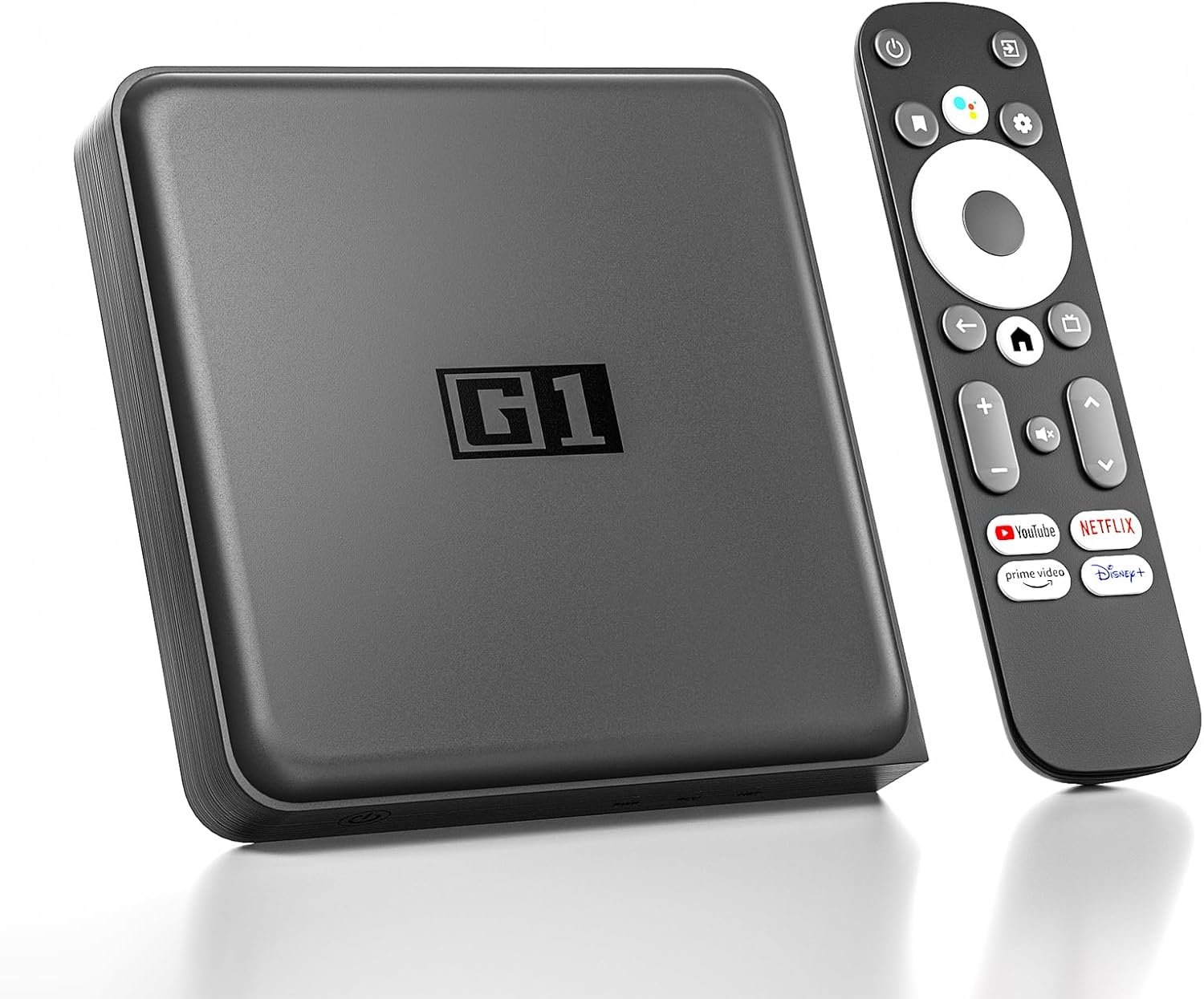 Android 14.0 TV Box 2025, G1 Smart TV Box Compatible with Netflix Google Certified, 4GB + 32GB, Ultra 4K HDR 10+, WiFi 6, AV1,Voice Remote Control, Dolby Digital Plus & Dolby Vision