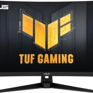 ASUS TUF Gaming 32″ 1440P HDR Curved Monitor (VG32VQ1B) – QHD (2560 x 1440), 165Hz (Supports 144Hz), 1ms, Extreme Low Motion Blur, Speaker, FreeSync Premium, VESA Mountable, DisplayPort, HDMI,BLACK