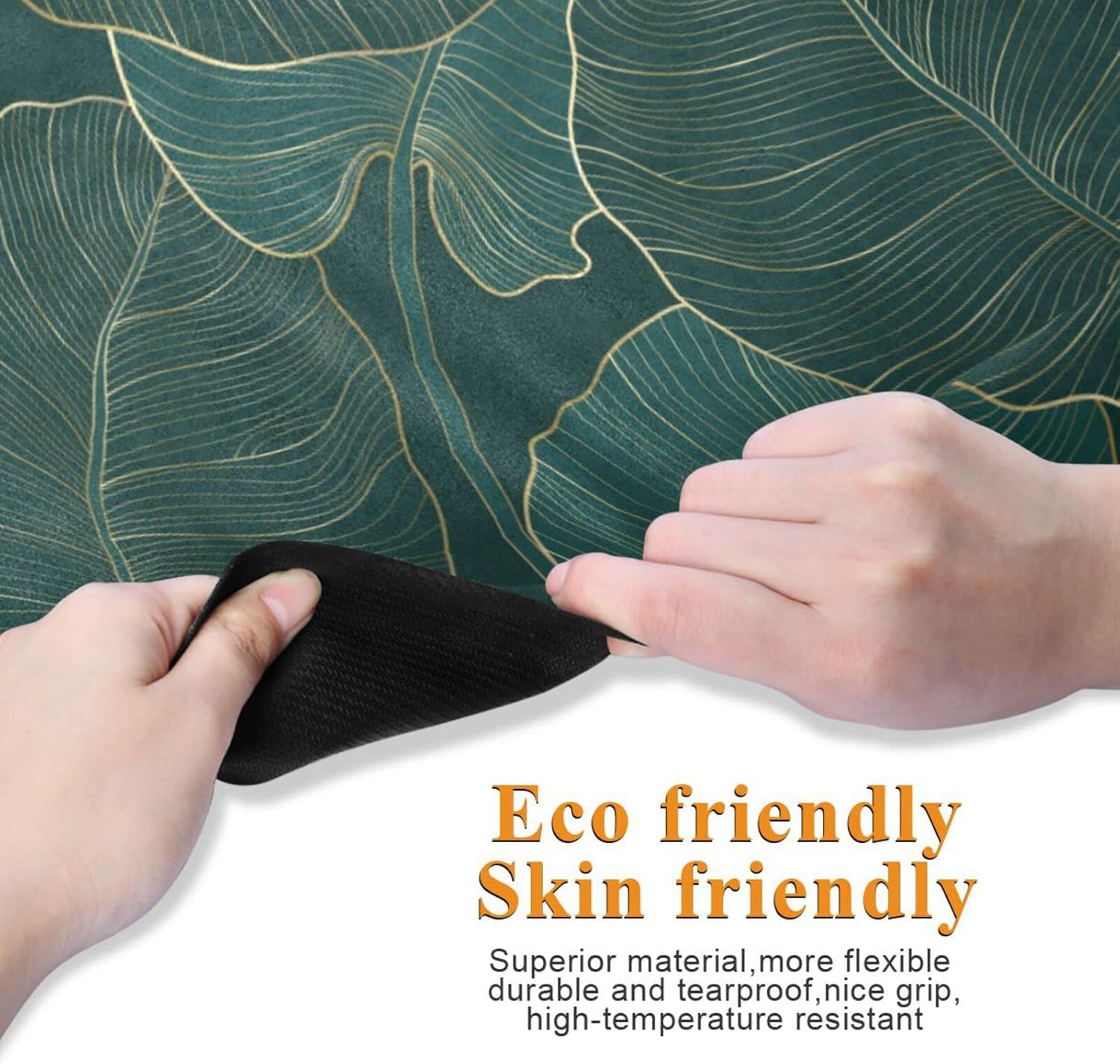 Vintage Mandalas Leaves Yoga Mat Non Slip Thick Kids Banana Palm Eco Friendly Rubber Workout Foldable Yoga Mat Women Exercise A003 - Image 3