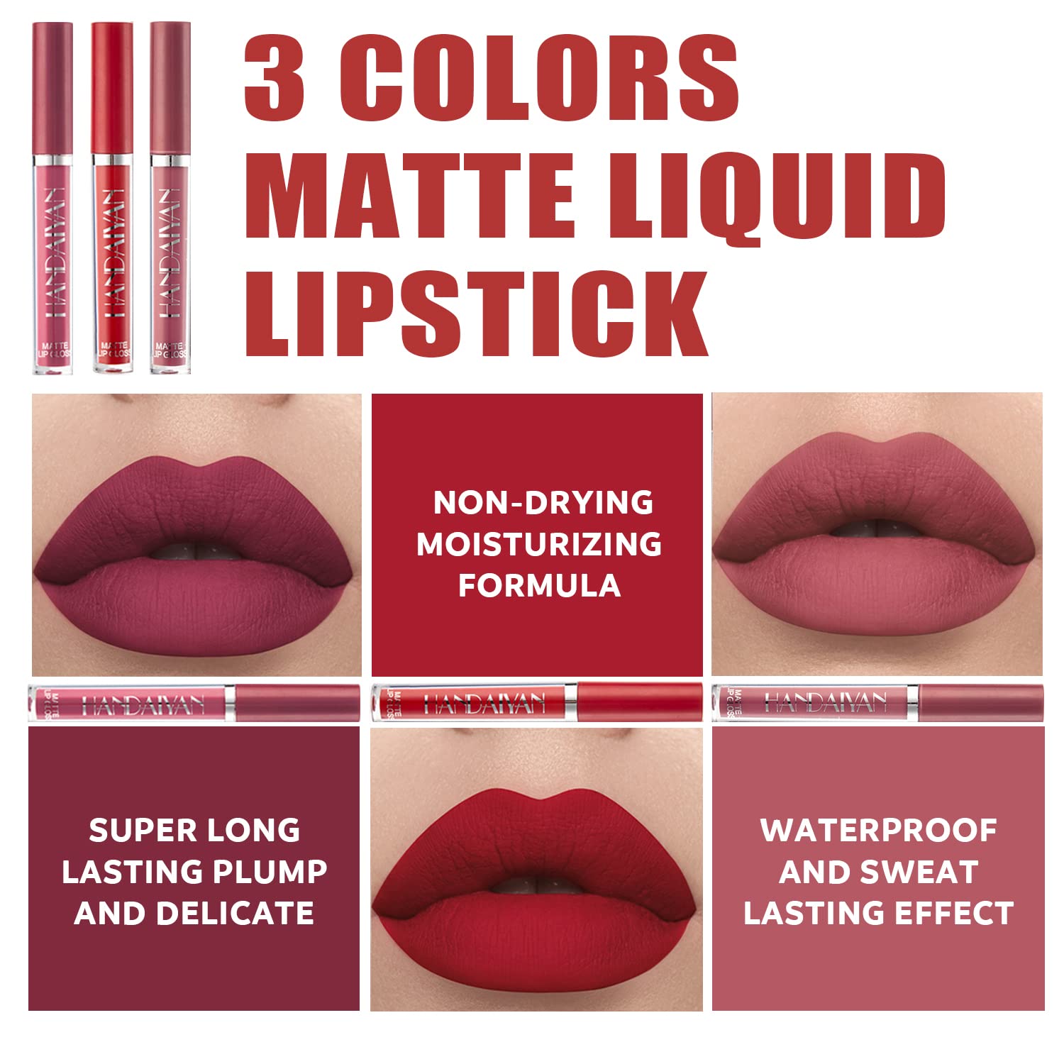 All In One Makeup Kit, Includes Naked Eyeshadow Palette, Nude & Beige Liquid Foundation, Face Primer, Lipstick Set, Eyebrow Soap Kit, Winged Eyeliner Stamp, Brush, Sponges - Image 4