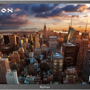 SYLVOX 32-Inch Outdoor TV, Full Sun Outside TV, 1500 Nits Brightness, IP55 Waterproof, 1080P FHD, Google Smart TV OS, Voice Control Remote, WiFi 5G, for Patio, Deck, Terrace, Backyard (Pool SE, 2025)