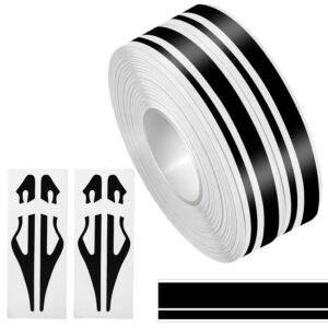 2Rolls Car Pinstriping Tape Black Vinyl Pinstripe Decals Pinstriping Automotive Tape DIY Car Body Side Stripes Auto Striping Decal Decorations for Racing Motorcycle Door Home Musical Instrument