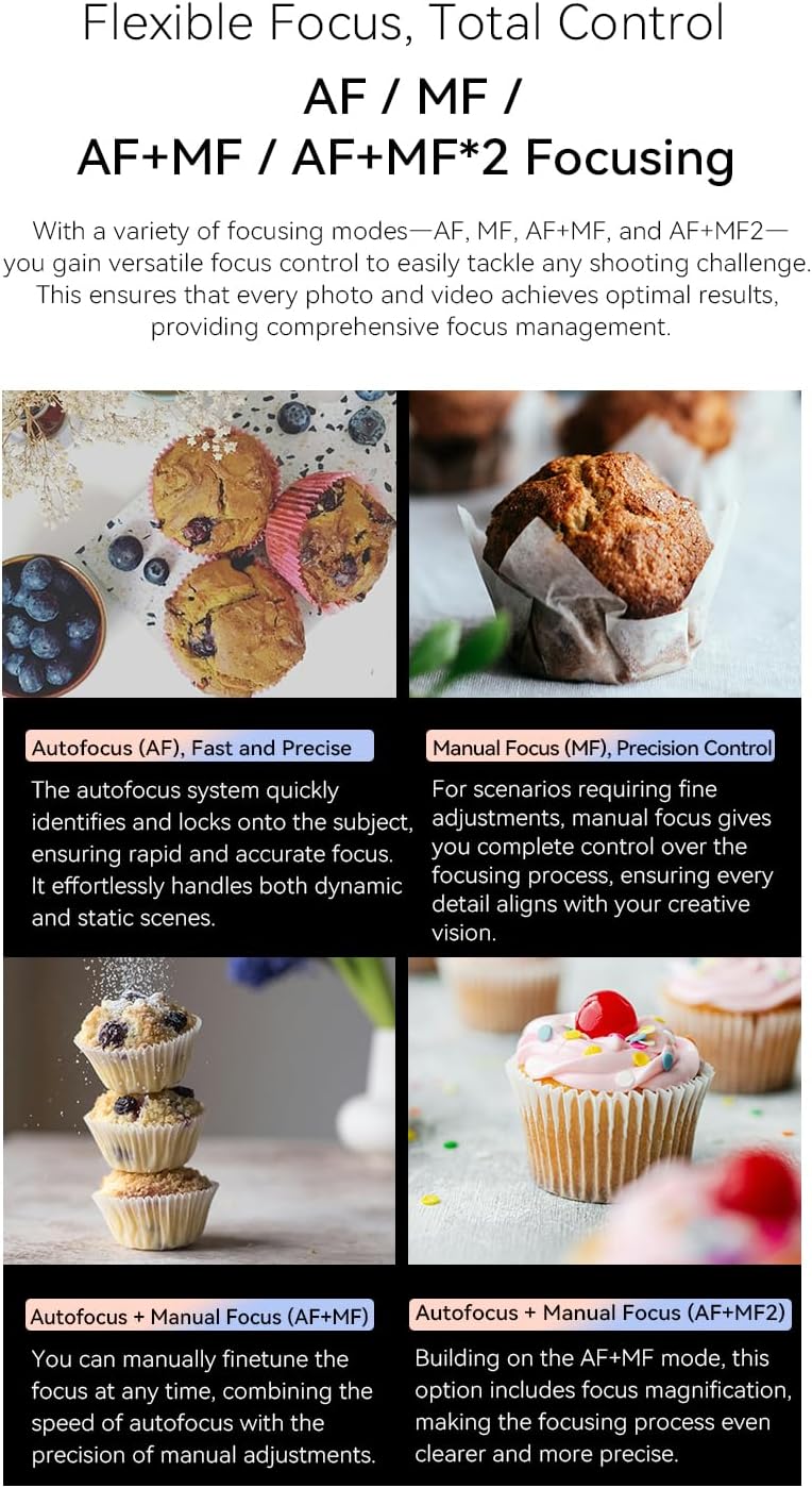 ORDRO G930 Digital Camera for Content Creators Vlogging Camera 5K 16-80 mm Wide Angle Cameras for Photography, Vlogging and YouTube with Flip Screen, Auto-Focus, Filters with Mic, Stand - Image 5