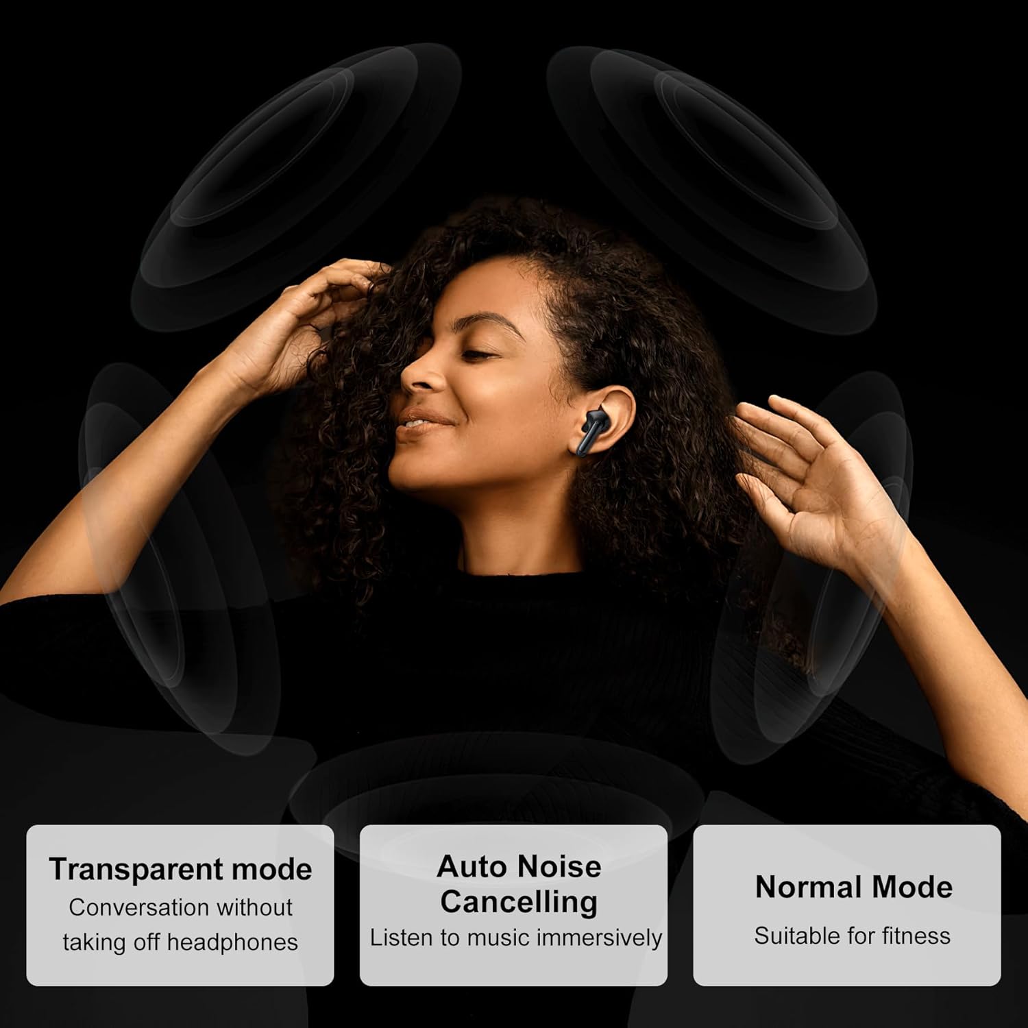 Blackview Wireless Earbuds, 2025 Bluetooth 5.3 Headphones, 56Hrs Hi-Fi Stereo Deep Bass Earphones with 4 ENC Noise Cancelling Mics, IPX7 Waterproof Ear Buds for iPhone Android Phones Laptop - Image 6