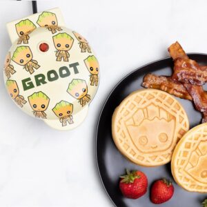 Uncanny Brands Groot Mini Waffle Maker – Cook With Your Favorite GOTG Character