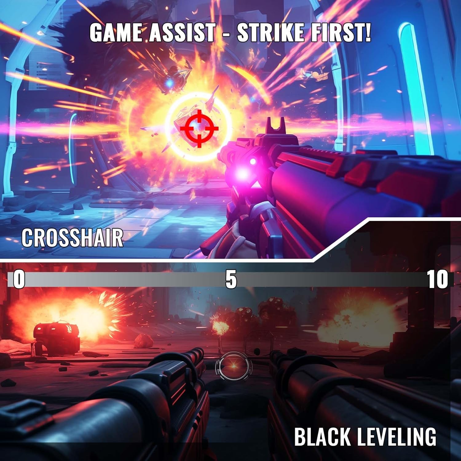 SANSUI 24 Inch Gaming Monitor 200Hz 1Ms FreeSync HDR 110% sRGB FHD 1080P Computer Monitor HDMI DP Ports Eye Care Frameless VESA Mount Cable Management (ES-G24F4L, HDMI Cable Included) - Image 5