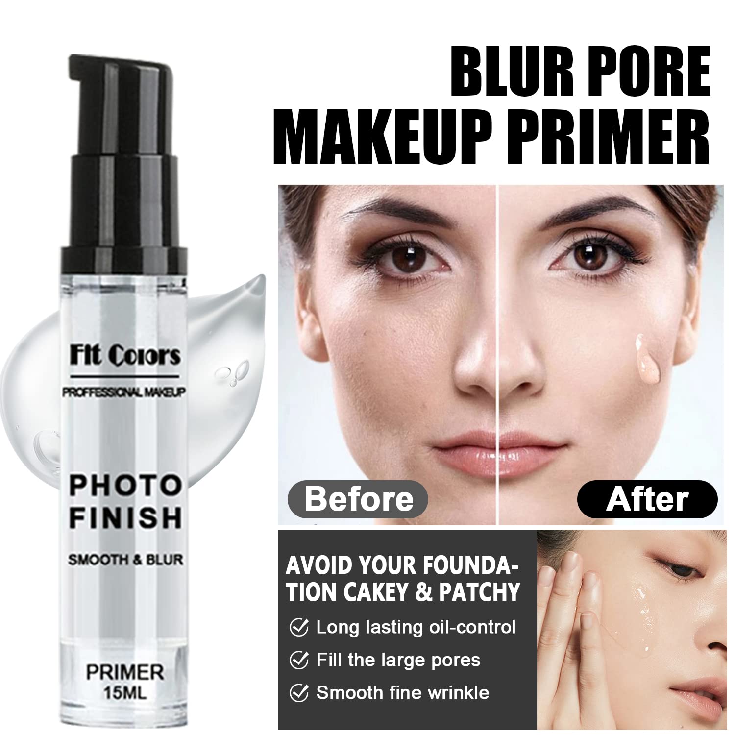 All In One Makeup Kit, Includes Naked Eyeshadow Palette, Nude & Beige Liquid Foundation, Face Primer, Lipstick Set, Eyebrow Soap Kit, Winged Eyeliner Stamp, Brush, Sponges - Image 5