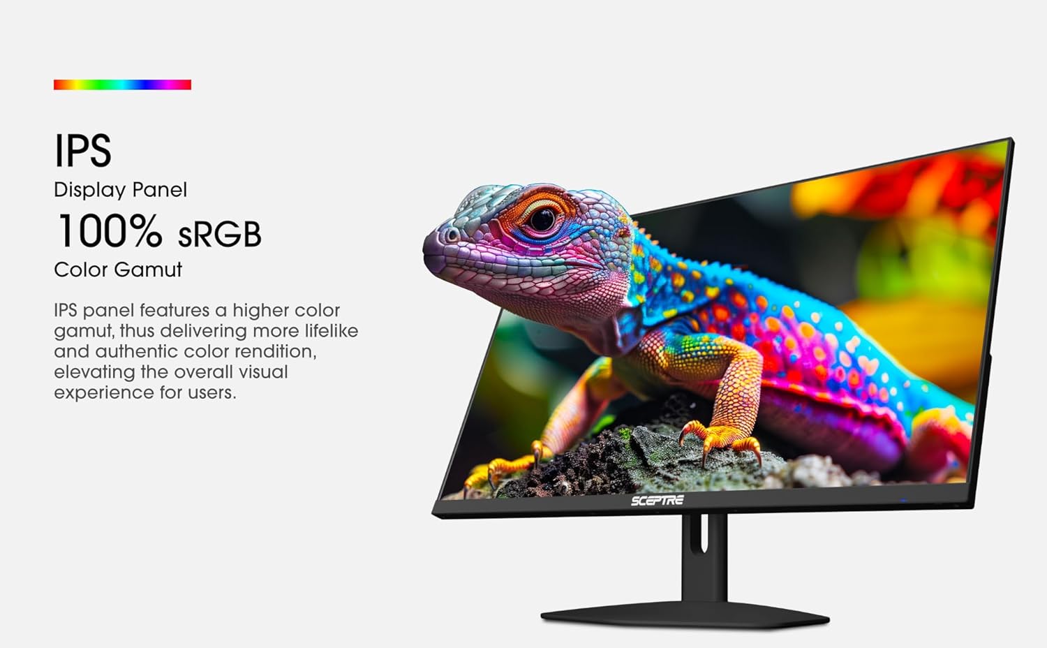 Sceptre New Prime IPS 27-inch 100Hz Gaming Monitor DP HDMI USB Type C, Build-in Speakers Machine Black 2025 - Image 4