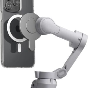 ENCASED Magnetic Adapter for DJI Osmo Mobile Smartphone Gimbal Stabilizer – Compatible with MagSafe (DJI OM 4/4 SE/5/6/7/7P)