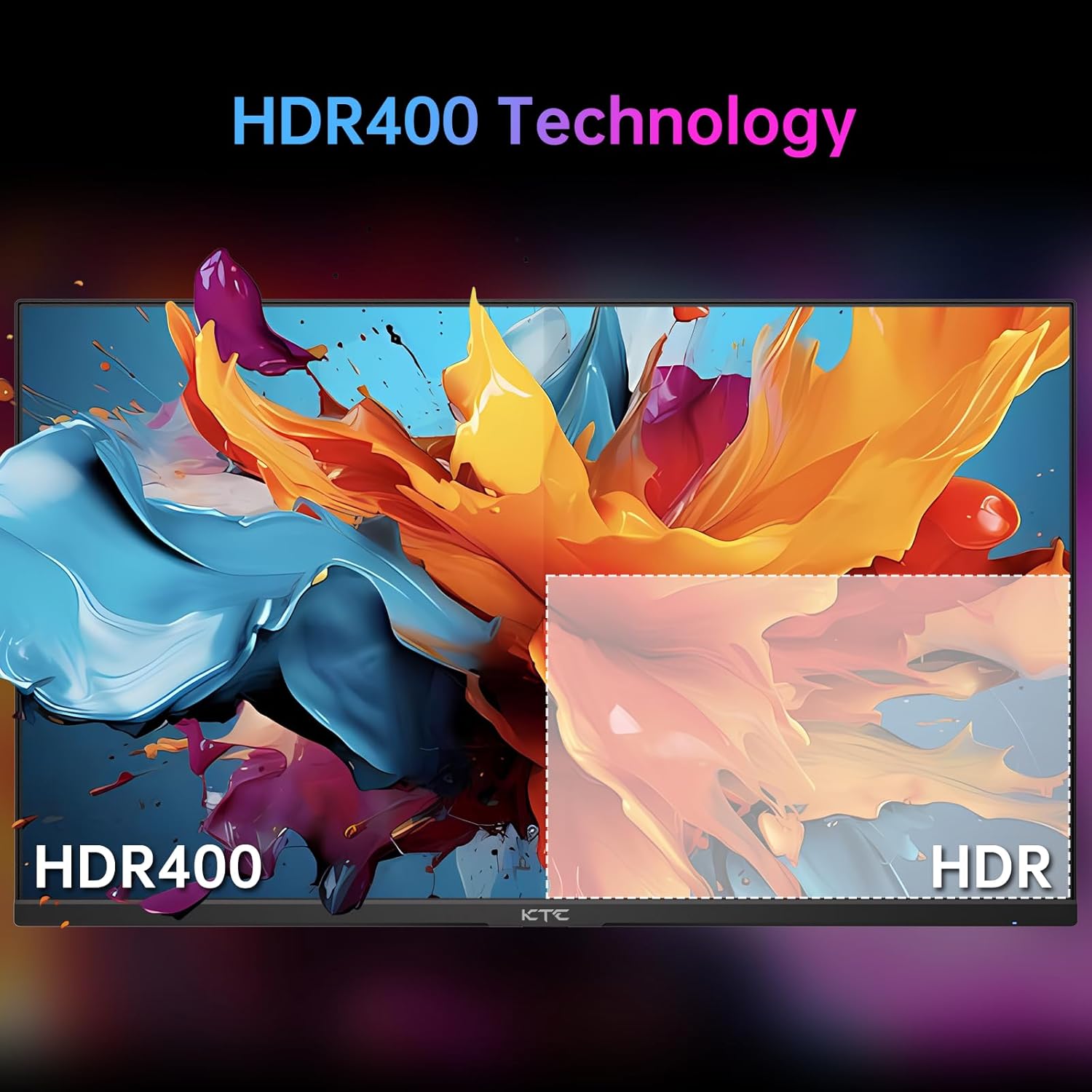 KTC 24 Inch 180Hz/190Hz Gaming Monitor, FHD PC Computer Monitor with Fast IPS Panel, HDR400, 133% sRGB, Bluelight Filter, 2 HDMI & 1 DP Port, Compatible Freesync and Wall Mountable, H24F8 - Image 5