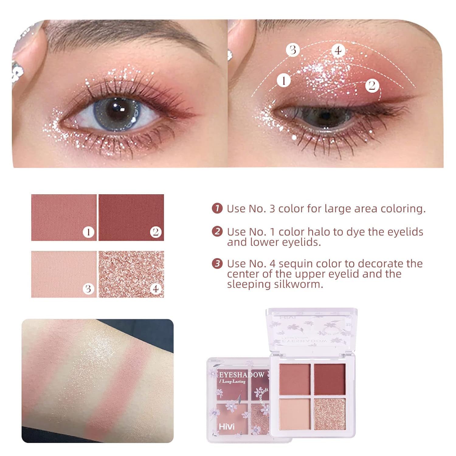 LAMUSELAND All in One Makeup Kit, 8-Piece Women Complete Makeup Kit, a Must-Have Gift Set for Beginners or Professional Makeup Sets Beginners. - Image 4