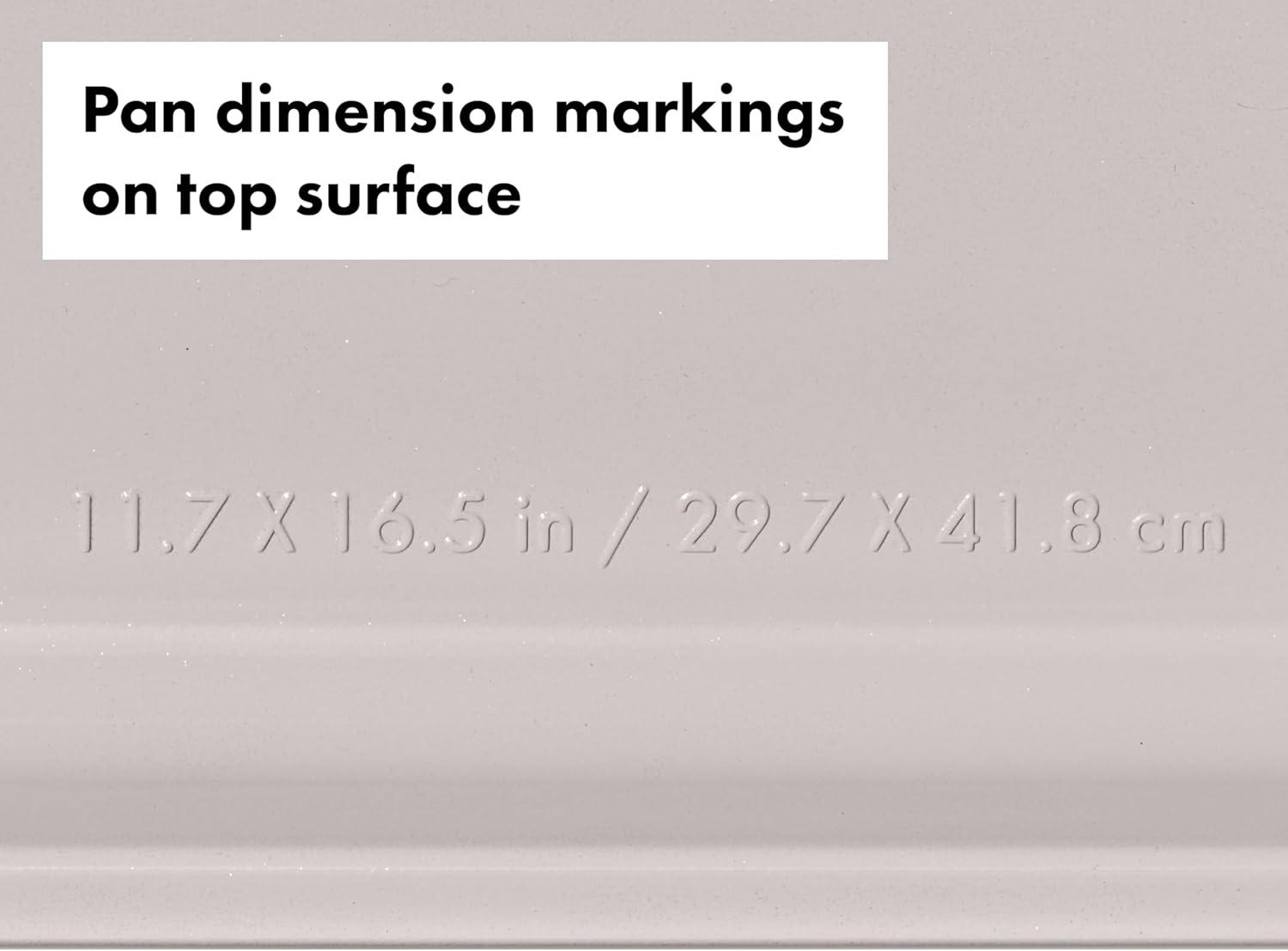 OXO Good Grips Non-Stick Pro Ceramic Coated Metal Bakeware 3-Piece Sheet Pan Set – Biscuit - Image 6