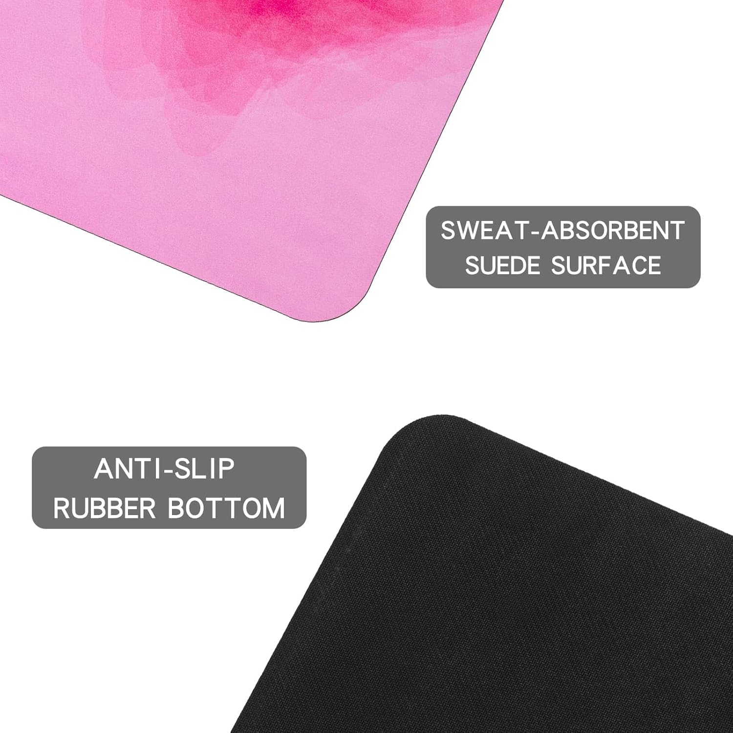 Travel Yoga Mat, Non-slip Foldable Travel Fitness Mat With Carry Bag for Yoga, Exercise, Pilates, 1.5mm Thick Lightweight Exercise Yoga Mat for Women - Image 4