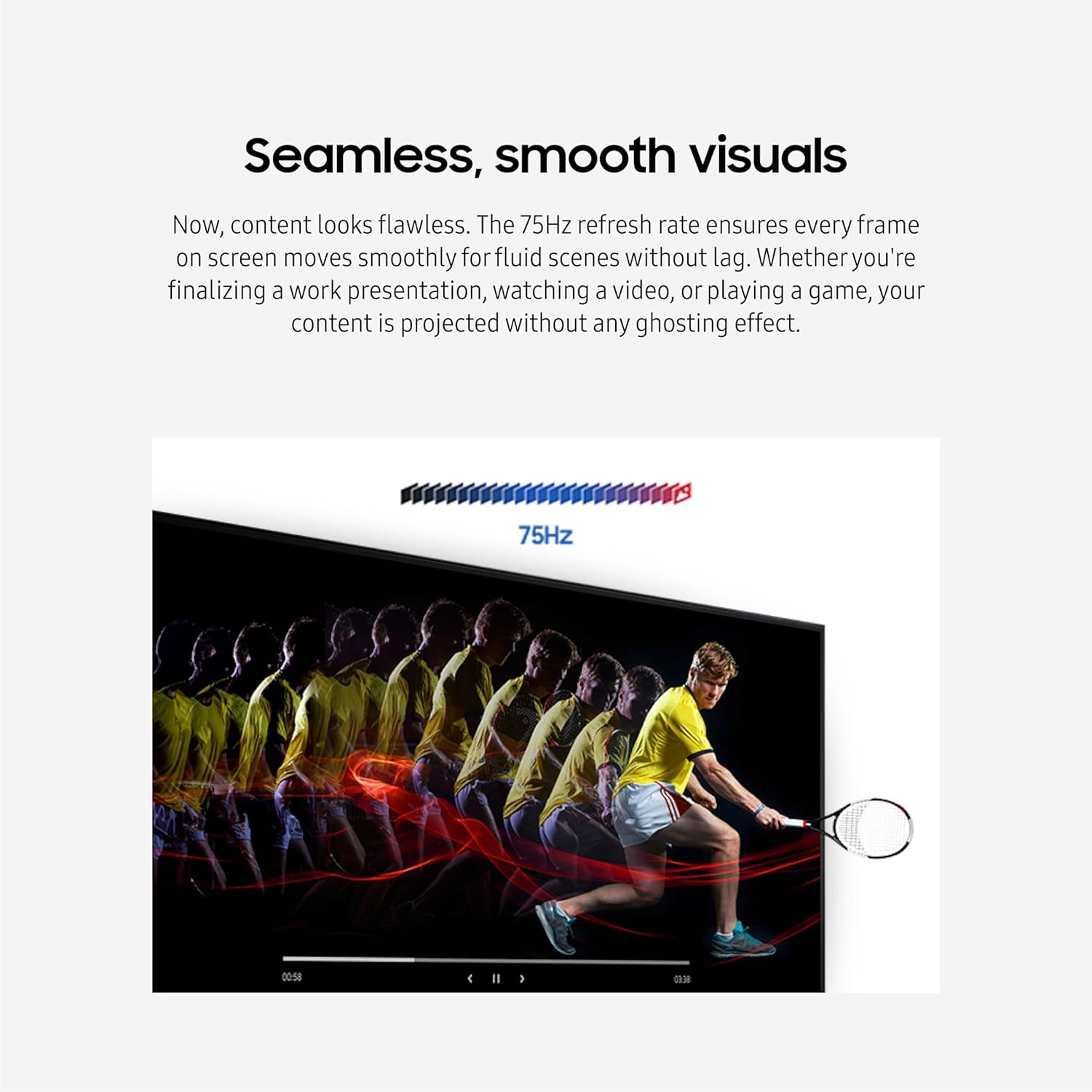 SAMSUNG 32-Inch Flat Computer Monitor, 75Hz, Borderless Display, AMD FreeSync, Game Mode, Advanced Eye Care, HDMI and DisplayPort, LS32B304NWNXGO, 2024 - Image 6