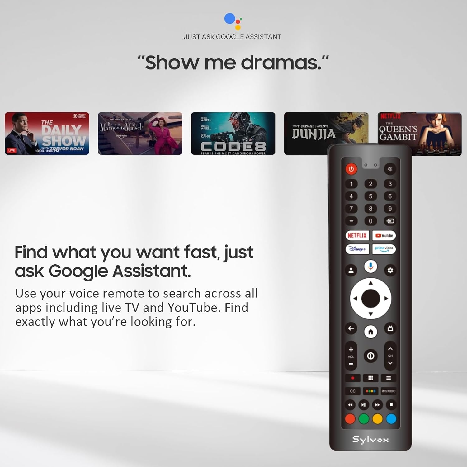 SYLVOX 12 Volt TV, 19" Smart RV TV with Built-in DVD Player, Google OS Voice Remote ATSC NTSC HDMI USB, AC/DC Powered, 12V Television for RV Camper Van Vehicle(Trailer Series) - Image 7