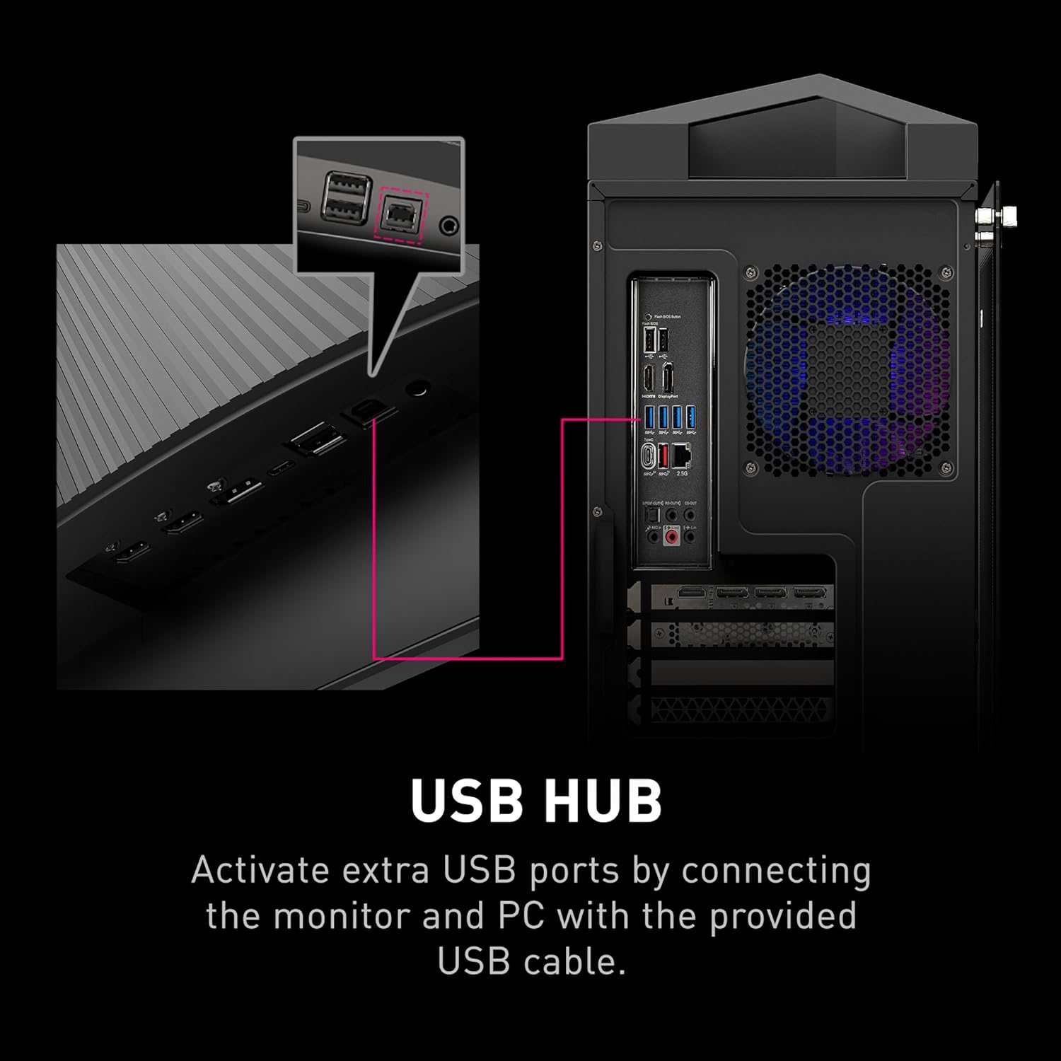 MSI MPG 341CQPX QD-OLED 34-inch Curved OLED Gaming Monitor, 3440 x 1440 (UWQHD), 0.03ms Response time, 240Hz, True Black HDR 400, HDMI, DP Port, USB Type C, Tilt, Height Adjustable - Image 3