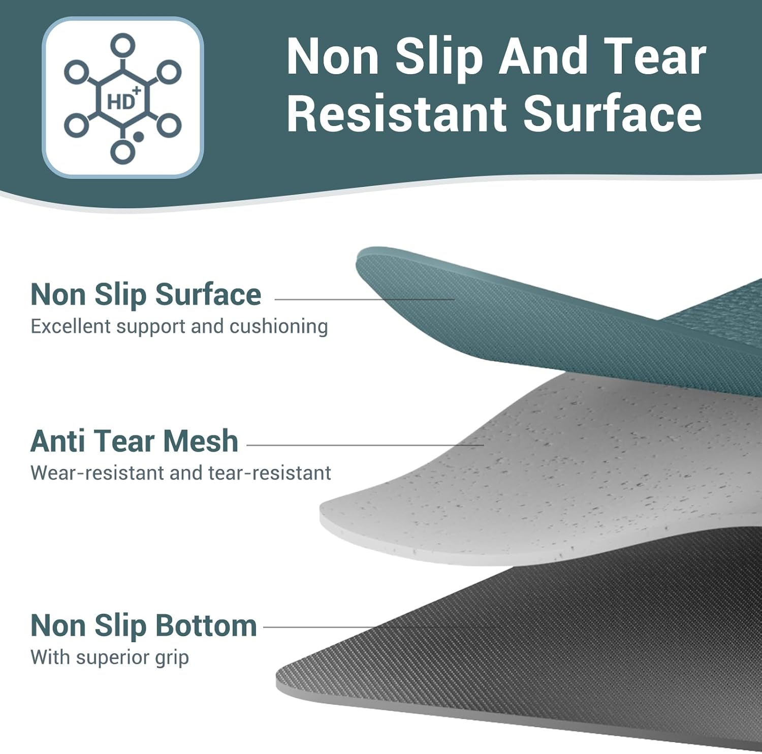 Avoalre Yoga Mat Foldable - Textured Non Slip Exercise Mat -Travel Lightweight Hot Yoga Mat with Carry Bag for Pilates & Home Workouts (72"L x 24"W x 3mm Thick), Green - Image 2