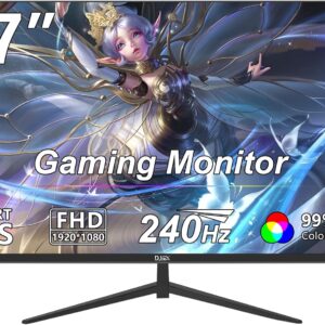 27inch Gaming Computer Monitor IPS 240Hz FHD(1920×1080P), 99% sRGB,1ms Response Time, 400cd/m²,AMD Freesync, Crosshair & Eye-Care Tech,Low Blue Light,HDMI 2.0,DP 1.4,Supports Wall-Mounted