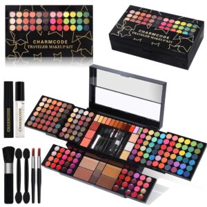 Professional All in One Makeup Kit for Women Full Kit,186 Colors Make Up Palette Christmas Gift Set, Including Eyeshadow,Lip Gloss,Concealer,Highlighter,Contour,Brow Powder,Mascara,Blush & Brush