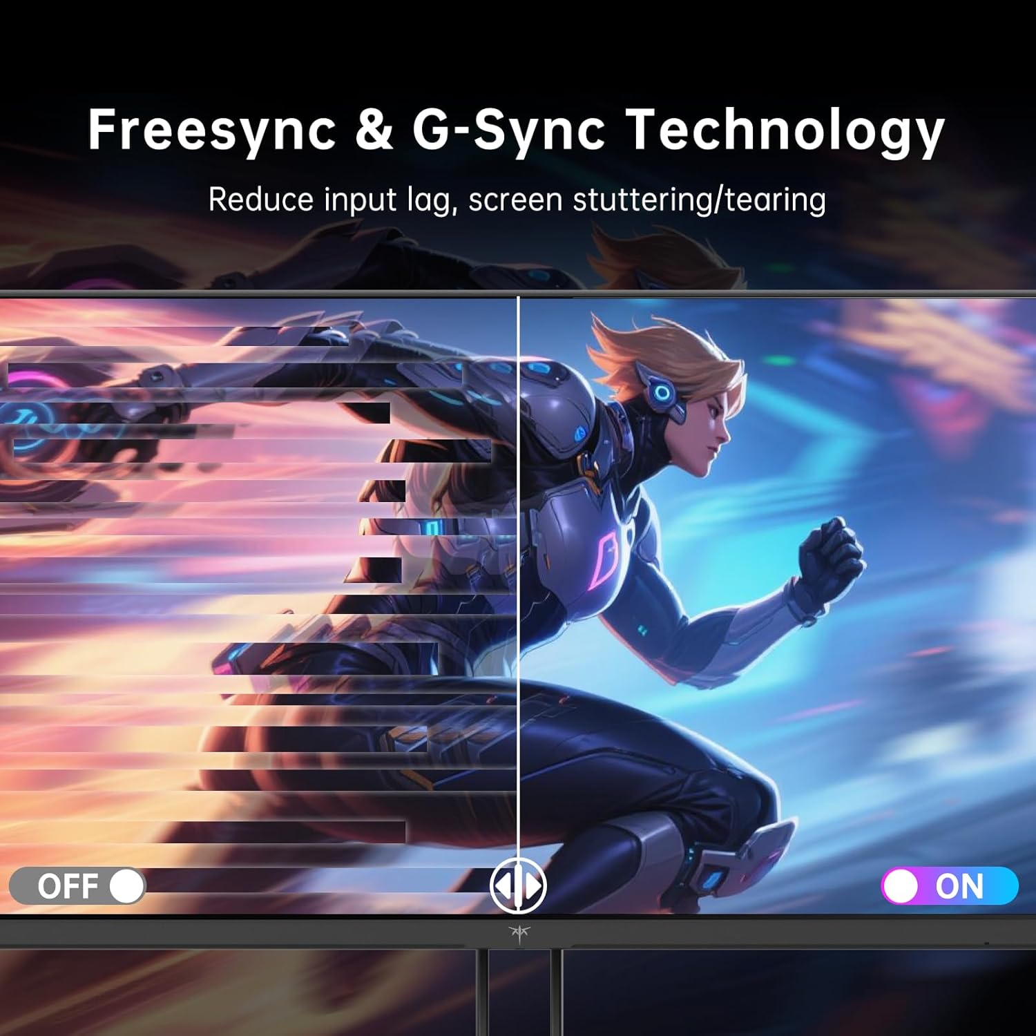 KTC 27 Inch Gaming Monitor - 2K QHD 2560 x 1440 Monitor, Up to 210Hz & 1ms, Bulit-in Speakers, Adaptive Sync, HDR400, 131% sRGB, IPS Monitors Gamer with HDMI 2.0 x 2 & DP1.4 x 2, H27T22C-3 - Image 4