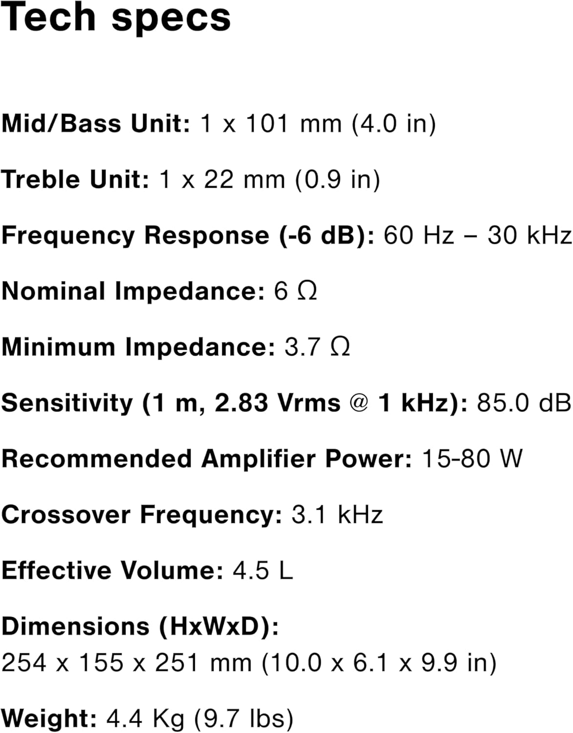 Q Acoustics 3010c Compact Bookshelf Speakers Pair Claro Walnut - 2-Way Reflex Enclosure Type, 4" Bass Driver, 0.9" Tweeter - Stereo Speakers/Passive Speakers for Home Theater Sound System - Image 7