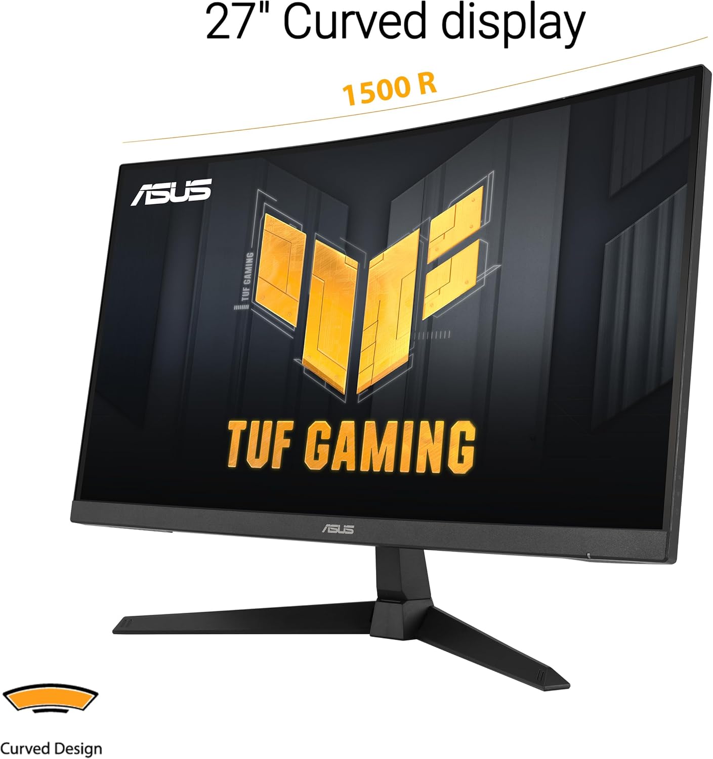 ASUS TUF Gaming 27” 1080P Curved Monitor (VG27VQM1B) – Full HD, 1500R, 280Hz, 1ms, Extreme Low Motion Blur, FreeSync Premium, Shadow Boost, Eye Care, 90% DCI-P3, DisplayWidget Center, 3 yr Warranty - Image 2