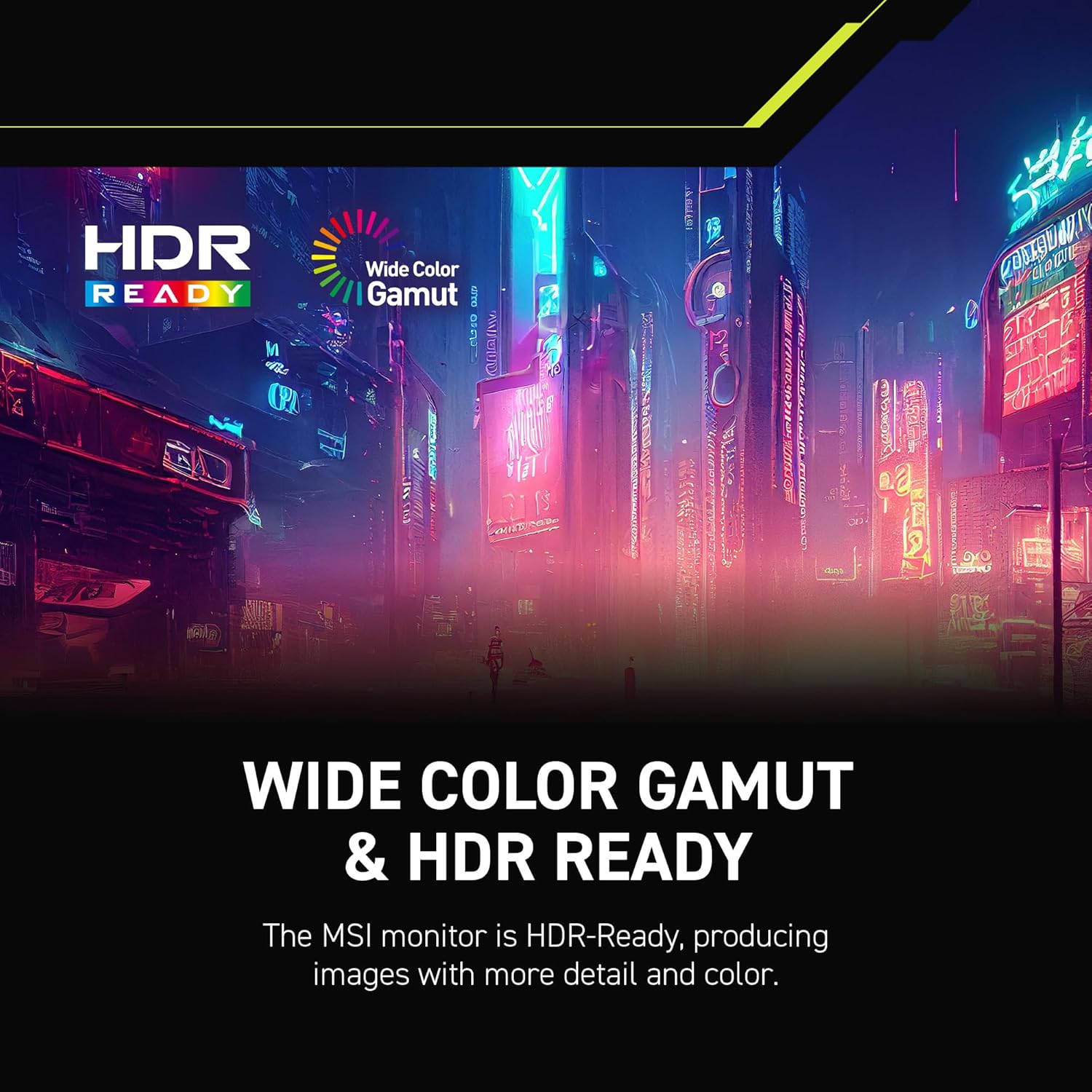 MSI MAG 275QF 27-inch 2K Gaming Monitor, 2560 x 1440 (UHD), 0.5ms Response Time, 180Hz, HDR Ready, HDMI, DP Port, Tilt Adjustable - Image 10