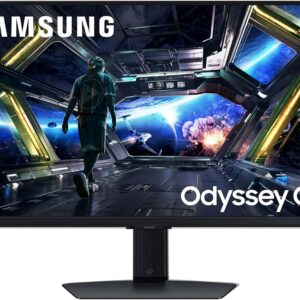 Samsung 32” Odyssey G7 (G70D) 4K UHD IPS 144Hz 1ms(GtG) Smart Gaming Monitor, G-Sync Compatible, AMD Freesync Premium, Vivid Colors, Adjustable Stand, Black Equalizer, LS32DG702ENXZA