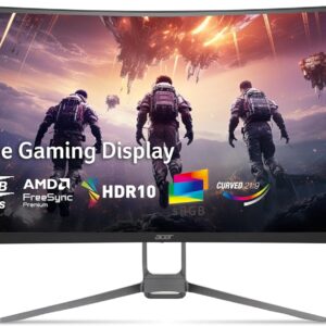 acer Nitro 34 Inch 1000R 21:9 Curved Zero-Frame QHD 3440 x 1440 Gaming Monitor | AMD FreeSync Premium | Up to 120Hz Refresh | 1ms VRB | Two Display Port 1.2 & Two HDMI 2.0 Ports | EDA343CUR J0bmiippx