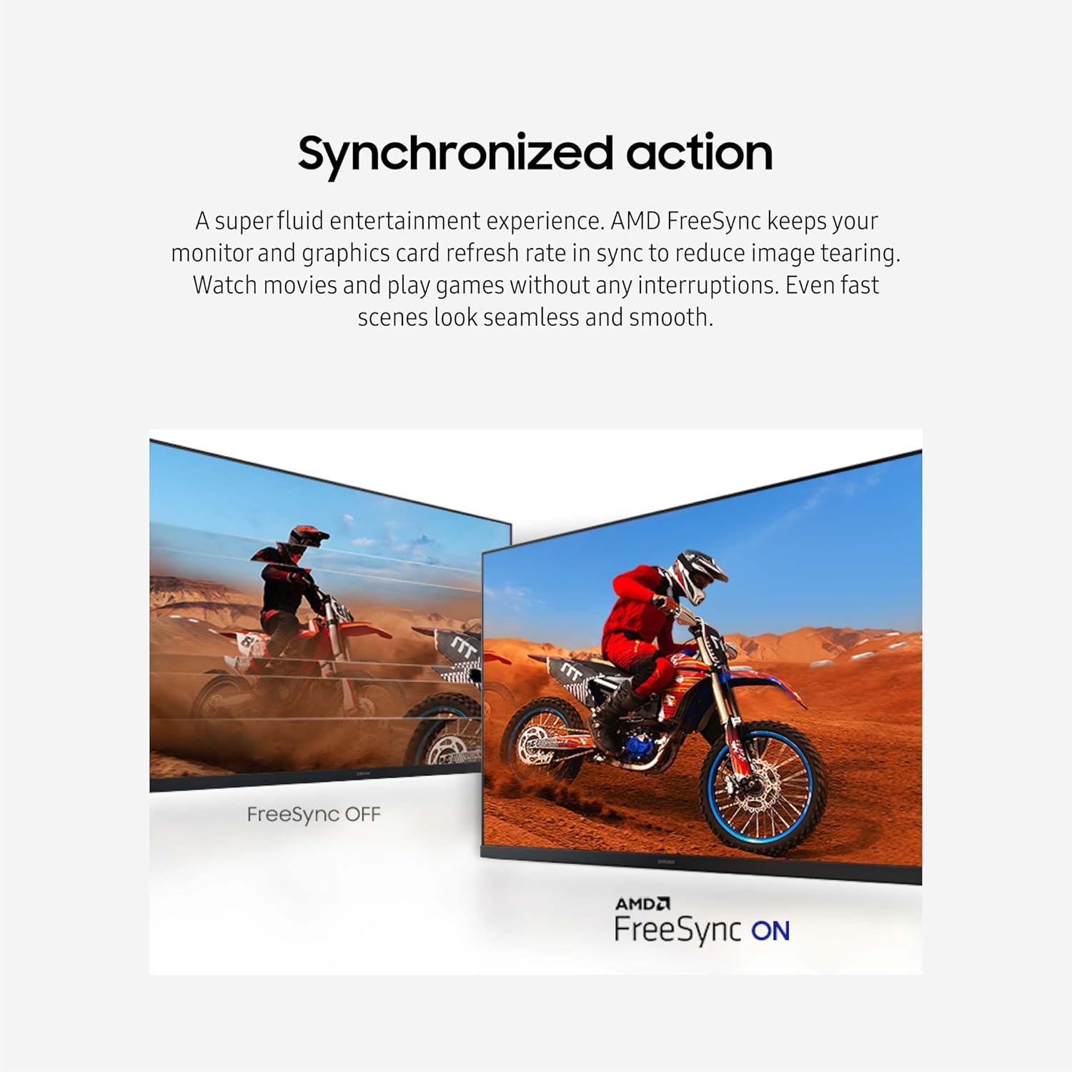 SAMSUNG 32-Inch Flat Computer Monitor, 75Hz, Borderless Display, AMD FreeSync, Game Mode, Advanced Eye Care, HDMI and DisplayPort, LS32B304NWNXGO, 2024 - Image 5