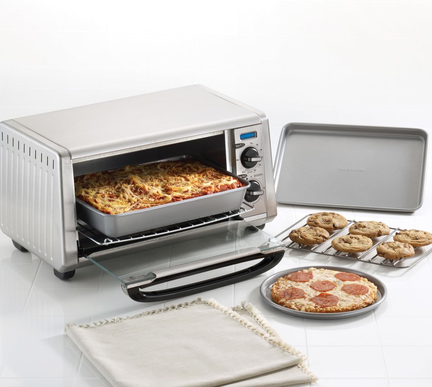 Farberware Bakeware Steel Nonstick Toaster Oven Pan Set, 4-Piece Baking Set, Gray - Image 9