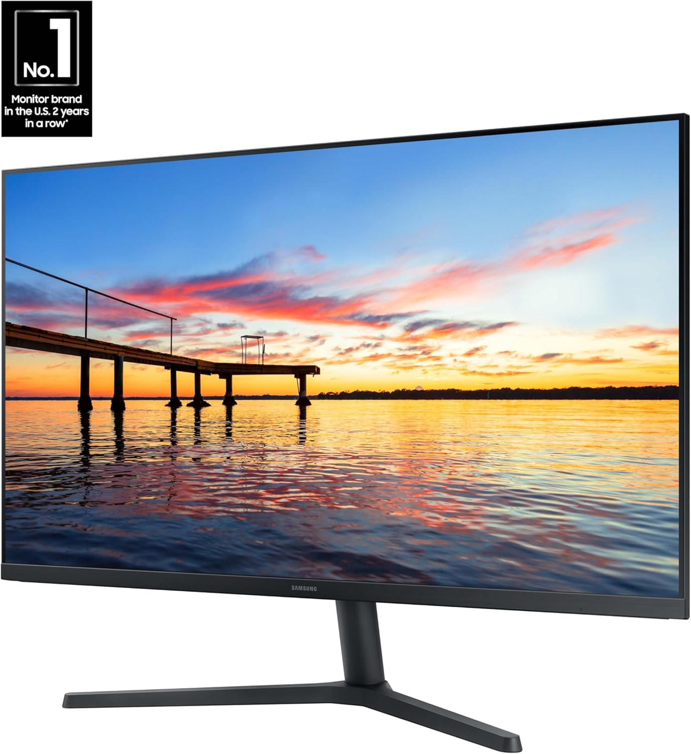 SAMSUNG 32-Inch Flat Computer Monitor, 75Hz, Borderless Display, AMD FreeSync, Game Mode, Advanced Eye Care, HDMI and DisplayPort, LS32B304NWNXGO, 2024 - Image 2