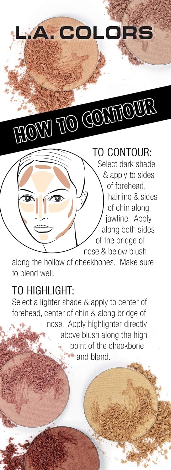 L.A. COLORS I Heart Makeup Contour Palette C30352 - Image 3