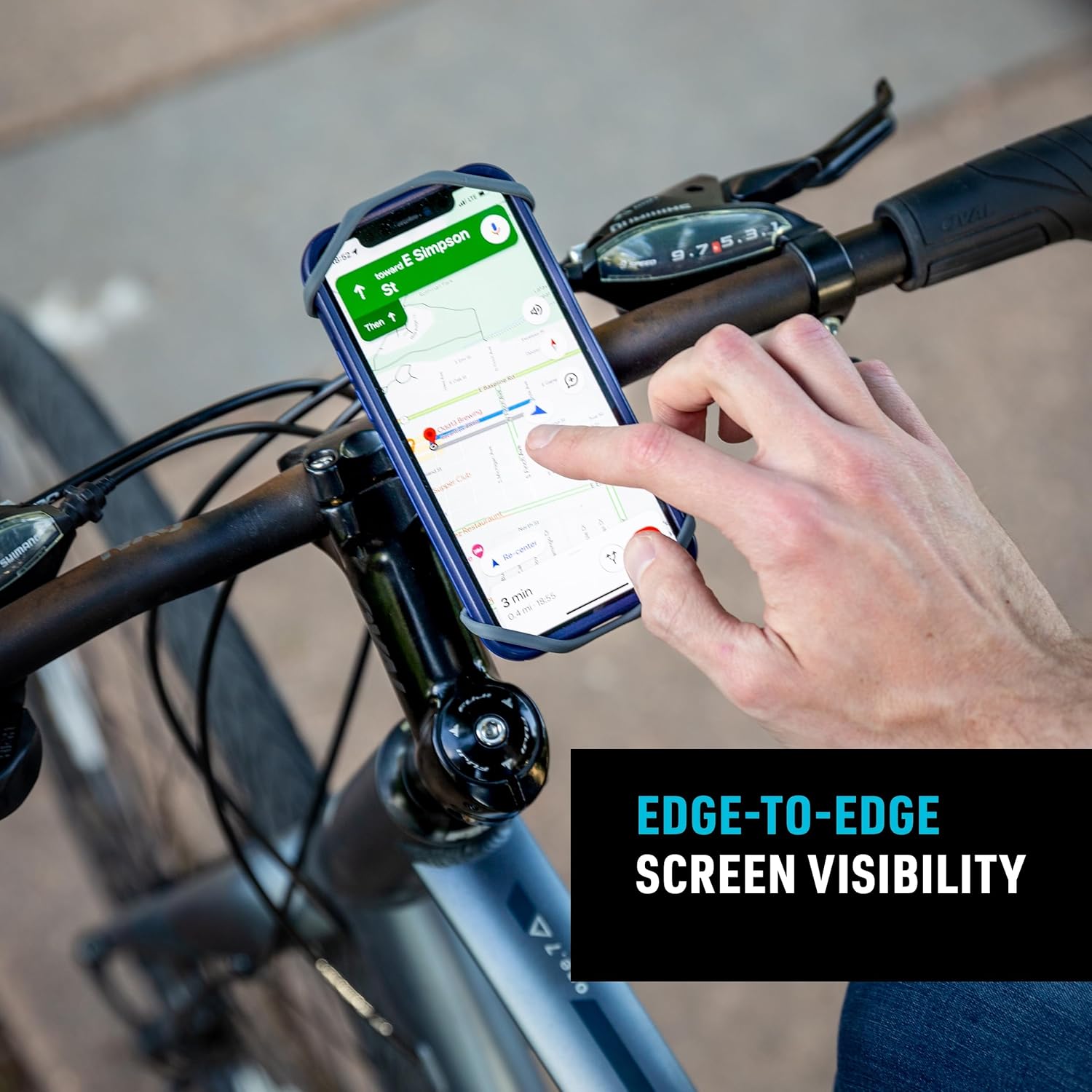 Nite Ize Wraptor Rotating Smartphone Bar Mount - Cell Phone Mount for Bikes, Strollers & More - Easy-to-Use & Adjustable Phone Accessories - Grey - Image 4