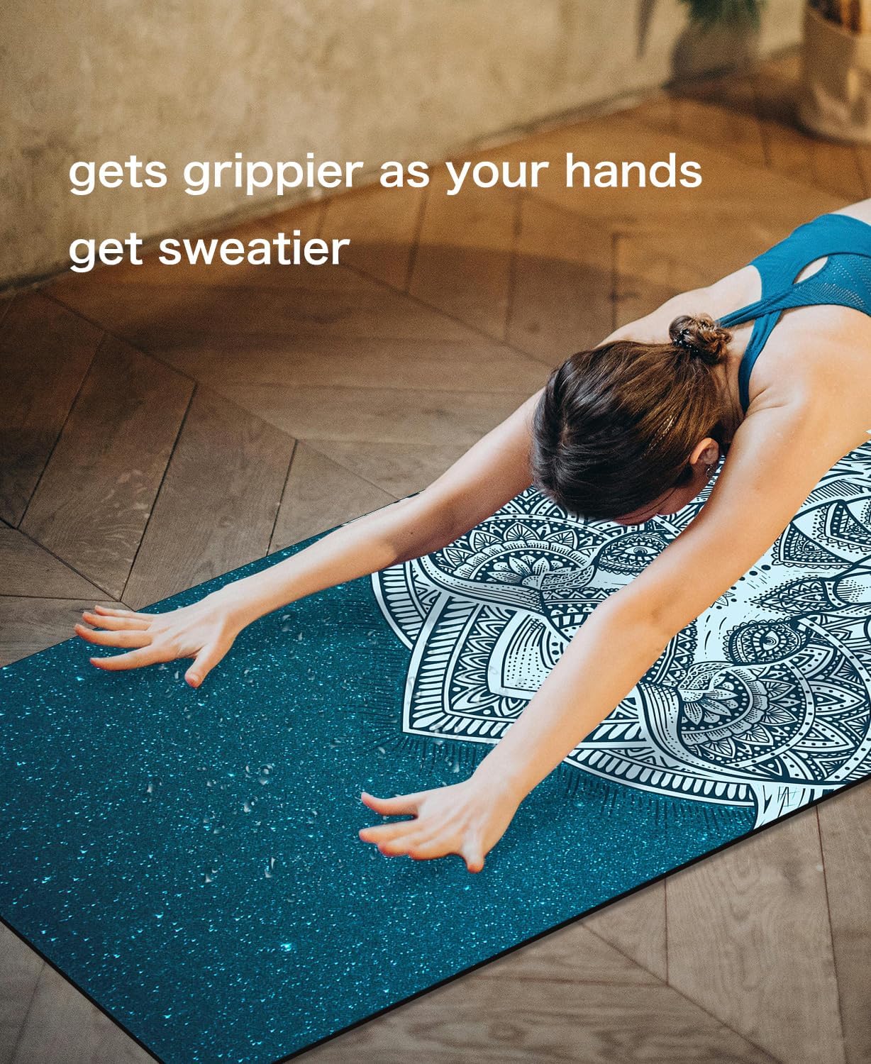 Non Slip Yoga Mat TPE Workout Mat for Men Women, Thick Workout Mat with Carrying Strap, Fitness Mats for Exercise, Yoga, Fitness, Pilates, Floor Workouts (72" x 24" x 6mm) - Image 5