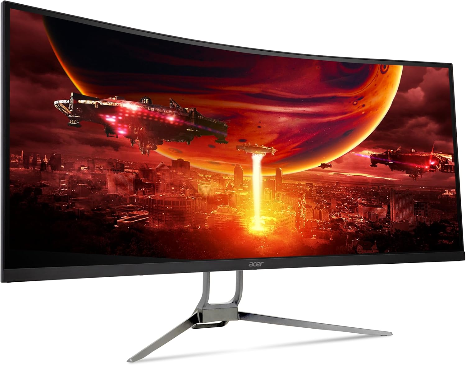 acer Nitro 34 Inch 1000R 21:9 Curved Zero-Frame QHD 3440 x 1440 Gaming Monitor | AMD FreeSync Premium | Up to 120Hz Refresh | 1ms VRB | Two Display Port 1.2 & Two HDMI 2.0 Ports | EDA343CUR J0bmiippx - Image 9