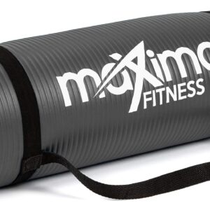 Maximo Fitness Yoga Mat – Multipurpose Exercise Mat for Men, Women and Kids, Ideal Non Slip Workout Mats for Yoga, Pilates, Gym Exercise with Carrying Strap