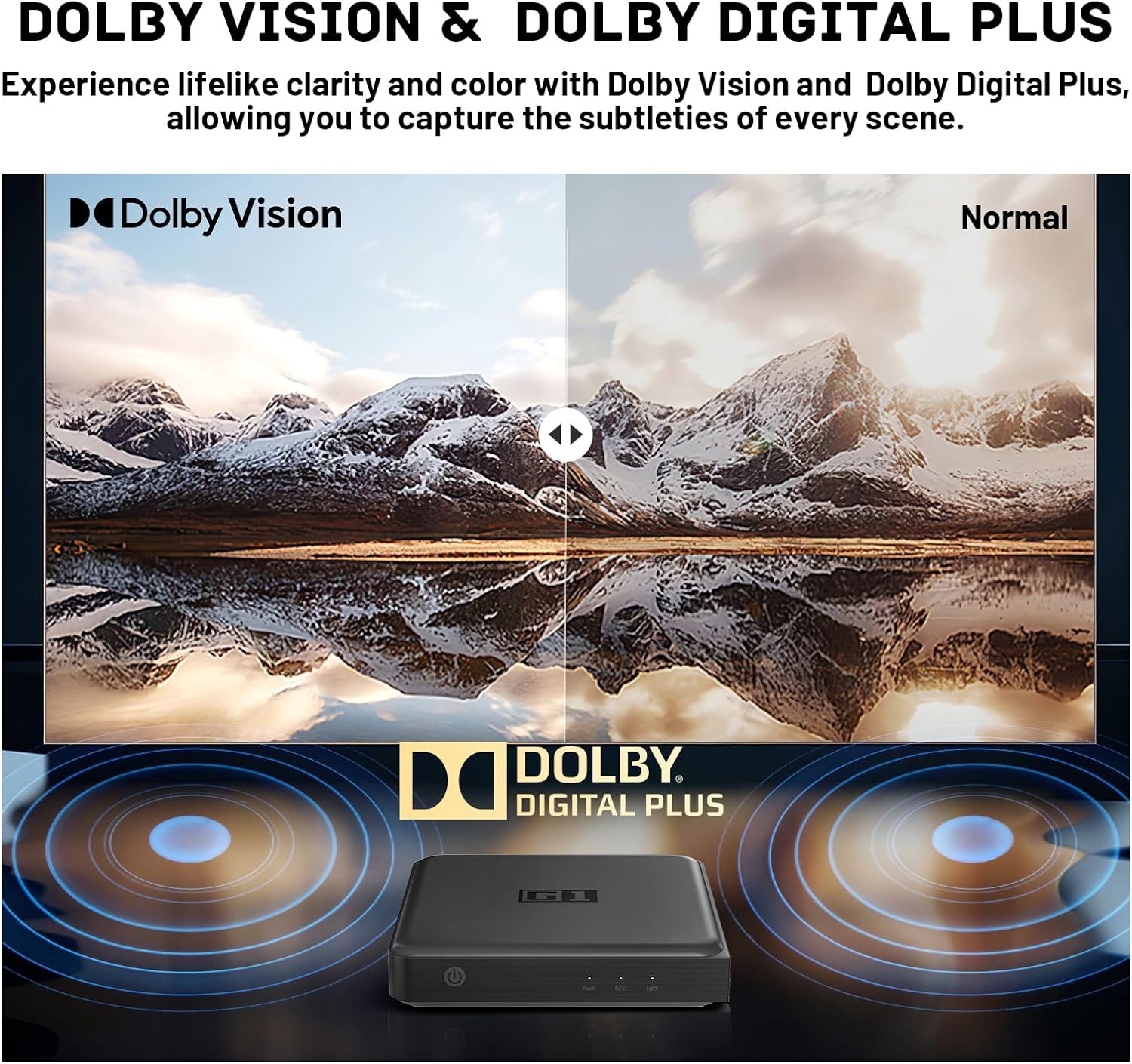 Android 14.0 TV Box 2025, G1 Smart TV Box Compatible with Netflix Google Certified, 4GB + 32GB, Ultra 4K HDR 10+, WiFi 6, AV1,Voice Remote Control, Dolby Digital Plus & Dolby Vision - Image 6