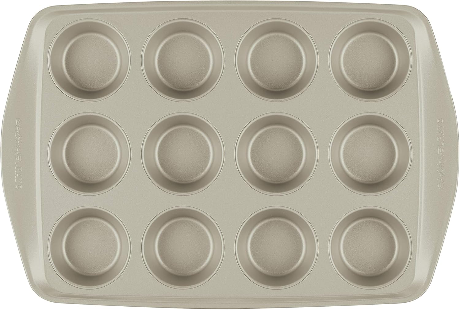 Rachael Ray Nonstick Bakeware Set without Grips includes Nonstick Baking Pan with Lid and Muffin Pan / Cupcake Pan - 3 Piece, Silver - Image 6