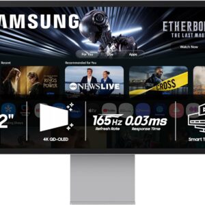 Samsung 32” OLED M9 (M90SF) Smart Monitor with 4K QD-OLED, 165Hz, 0.03ms, Gaming Hub, Samsung Vision AI, 3 Yr Warranty, LS32FM902SNXZA, 2025