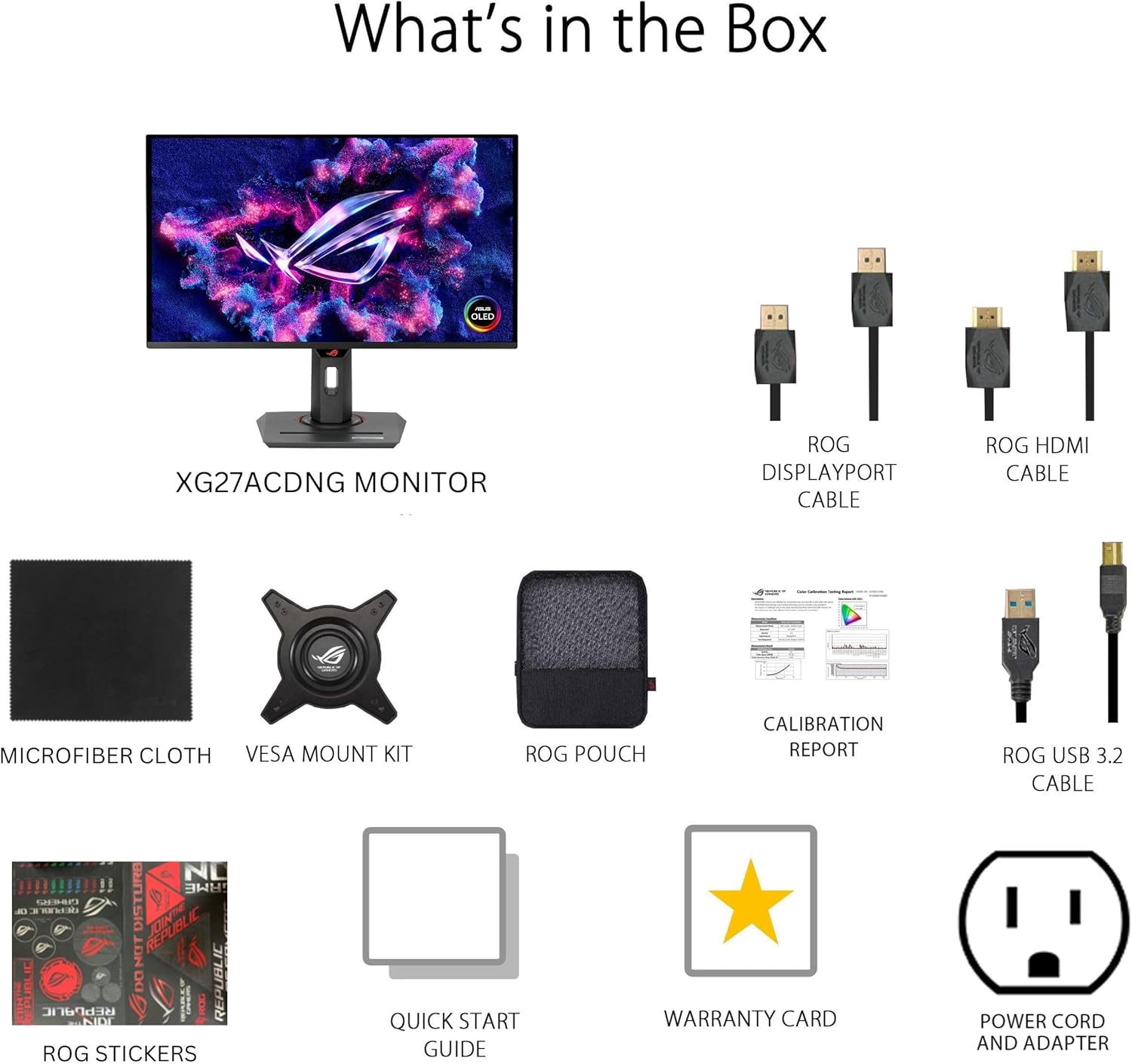 ASUS ROG Strix 26.5” 1440P QD-OLED Gaming Monitor (XG27ACDNG) -QHD (2560x1440), 360Hz, 0.03ms, Custom Heatsink, OLED Care+, G-SYNC Compatible, 99% DCI-P3, DisplayWidget, AI Gaming, 3yr Warranty - Image 7